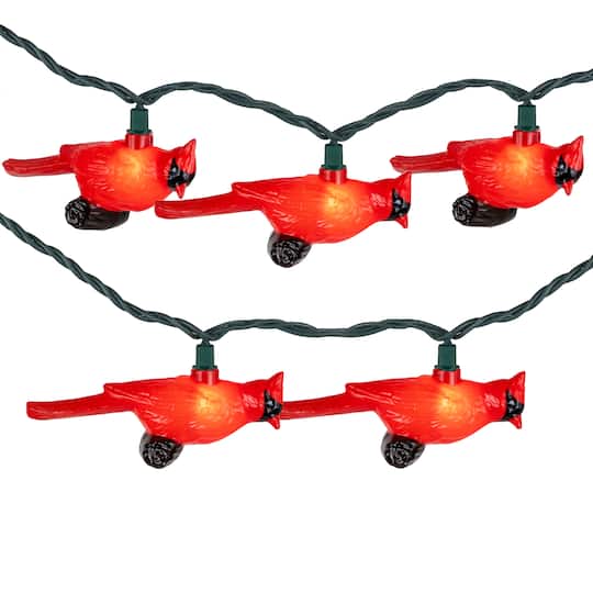 Cardinal Indoor & Outdoor Patio Light with Green Wire Set